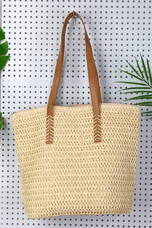 Fashion Resort Women Weave Handbag - Dutch