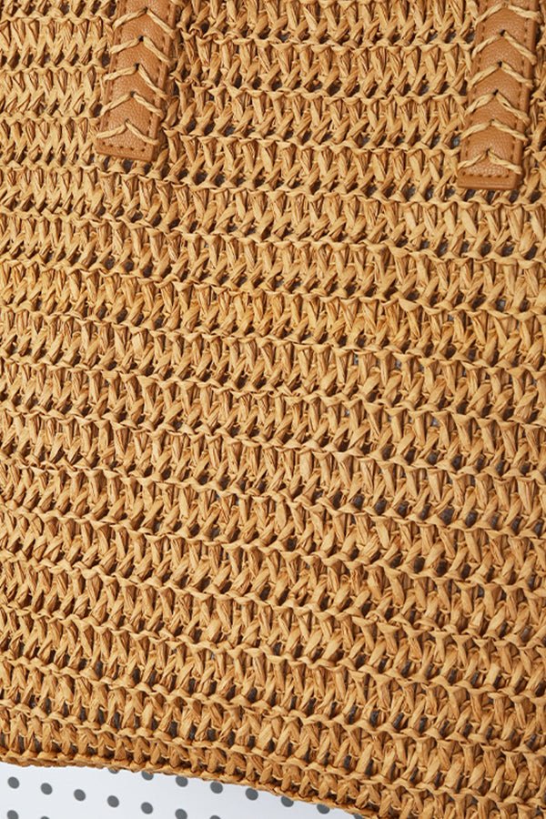 Fashion Resort Women Weave Handbag - Dutch