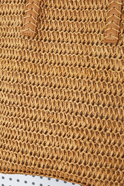 Fashion Resort Women Weave Handbag - Dutch