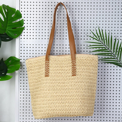 Fashion Resort Women Weave Handbag - Dutch
