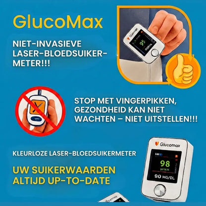 GlucoMax – Controleer je bloedsuiker op een praktische, snelle en comfortabelere manier.